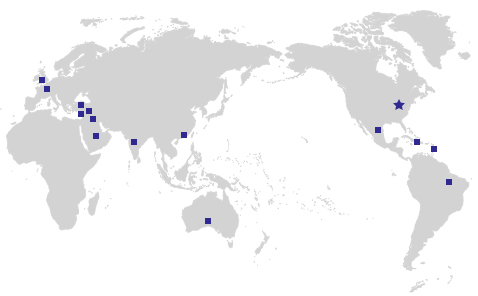 Worldwide Location Map